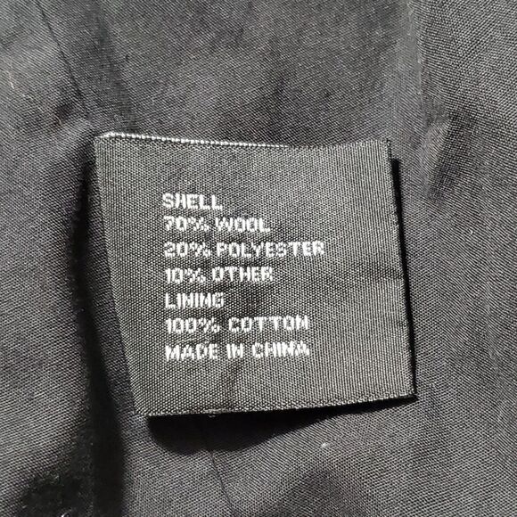 Alpha Industries Jacket Mens Small Gray Black Wool Blend Outdoor Classic Grunge - Picture 6 of 11